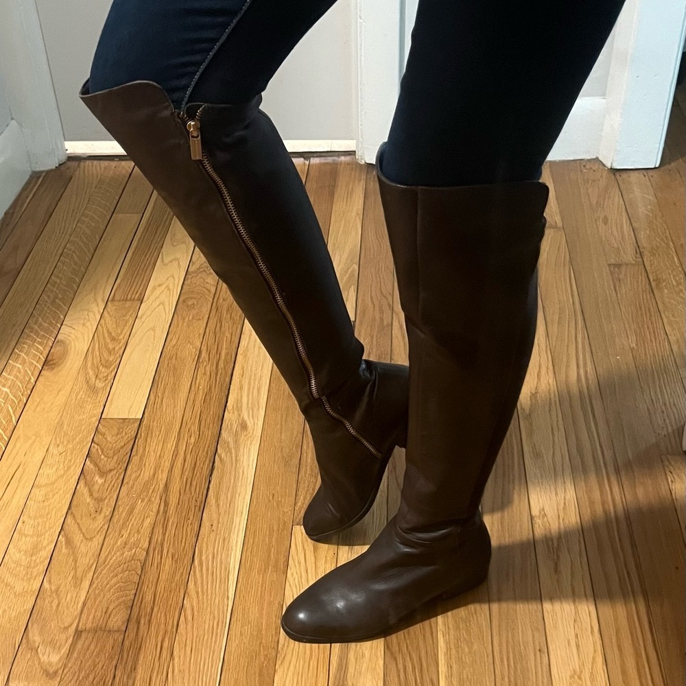 Michael Kors Over the Knee Leather Boots